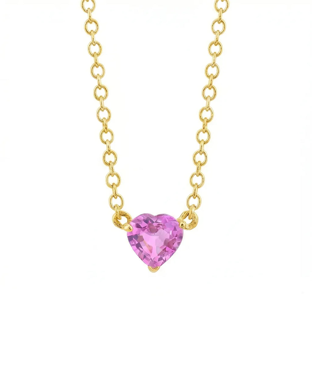 Solo Pink Heart Neckalce