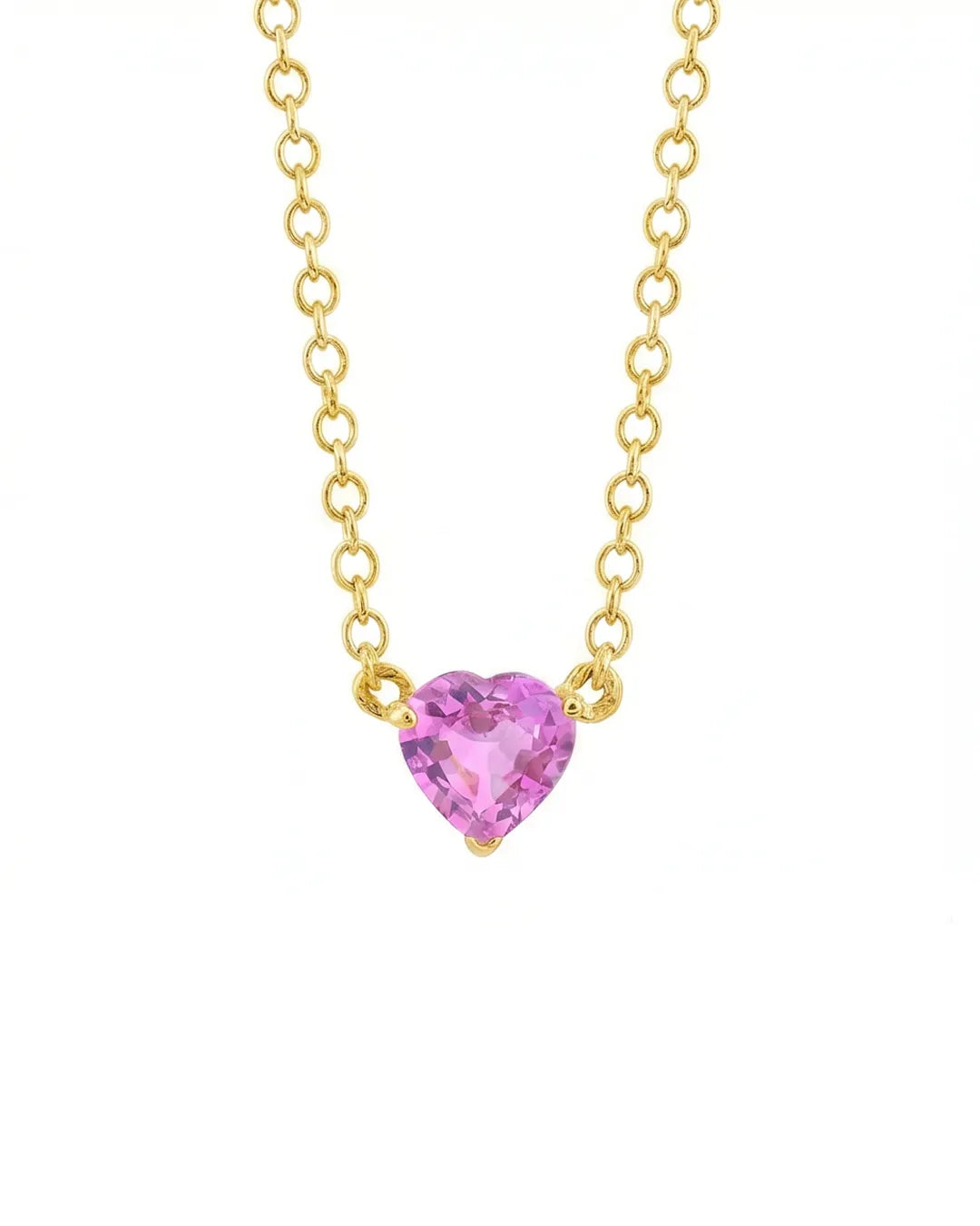 Solo Pink Heart Neckalce