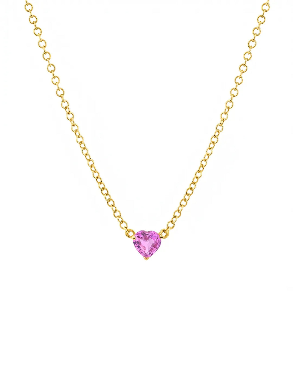 Solo Pink Heart Neckalce