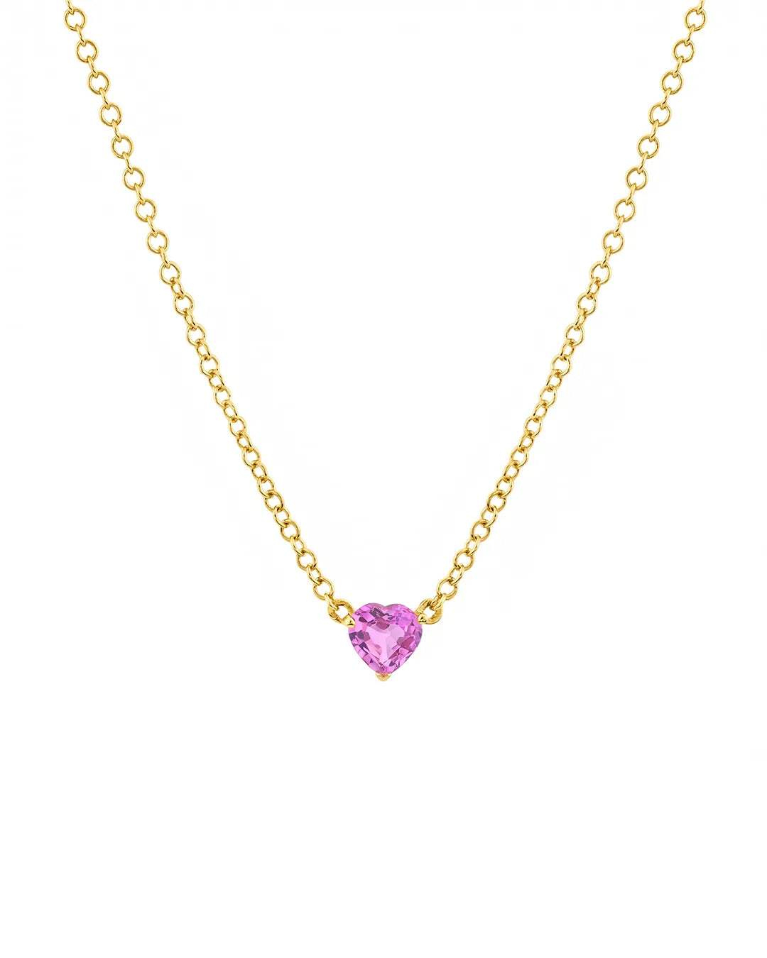 Solo Pink Heart Neckalce