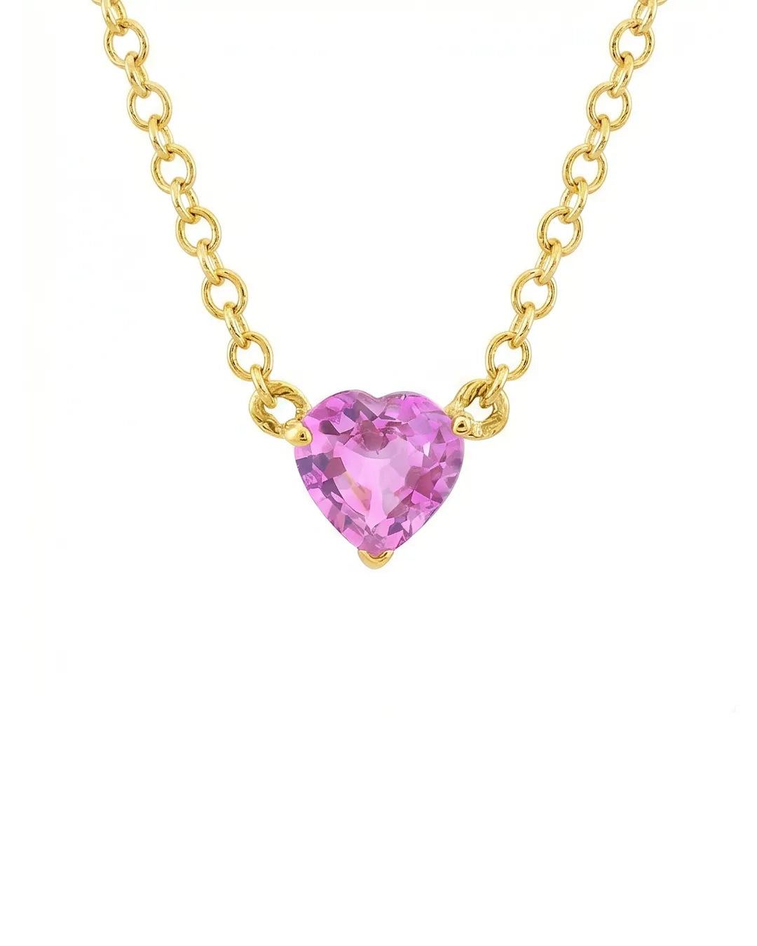 Solo Pink Heart Neckalce