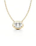 Oval Necklace - Lab Diamond