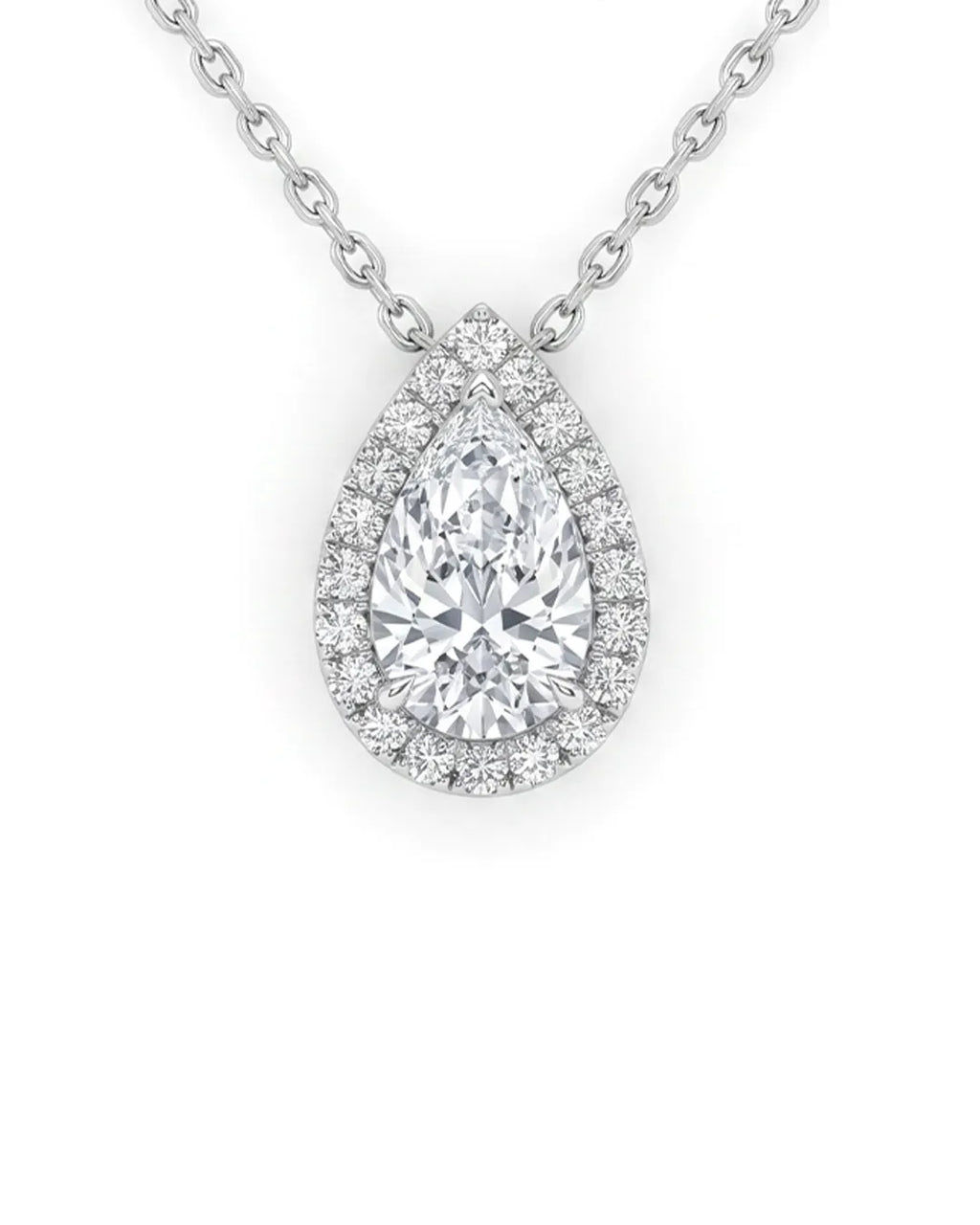 Pear Necklace - Lab Diamond