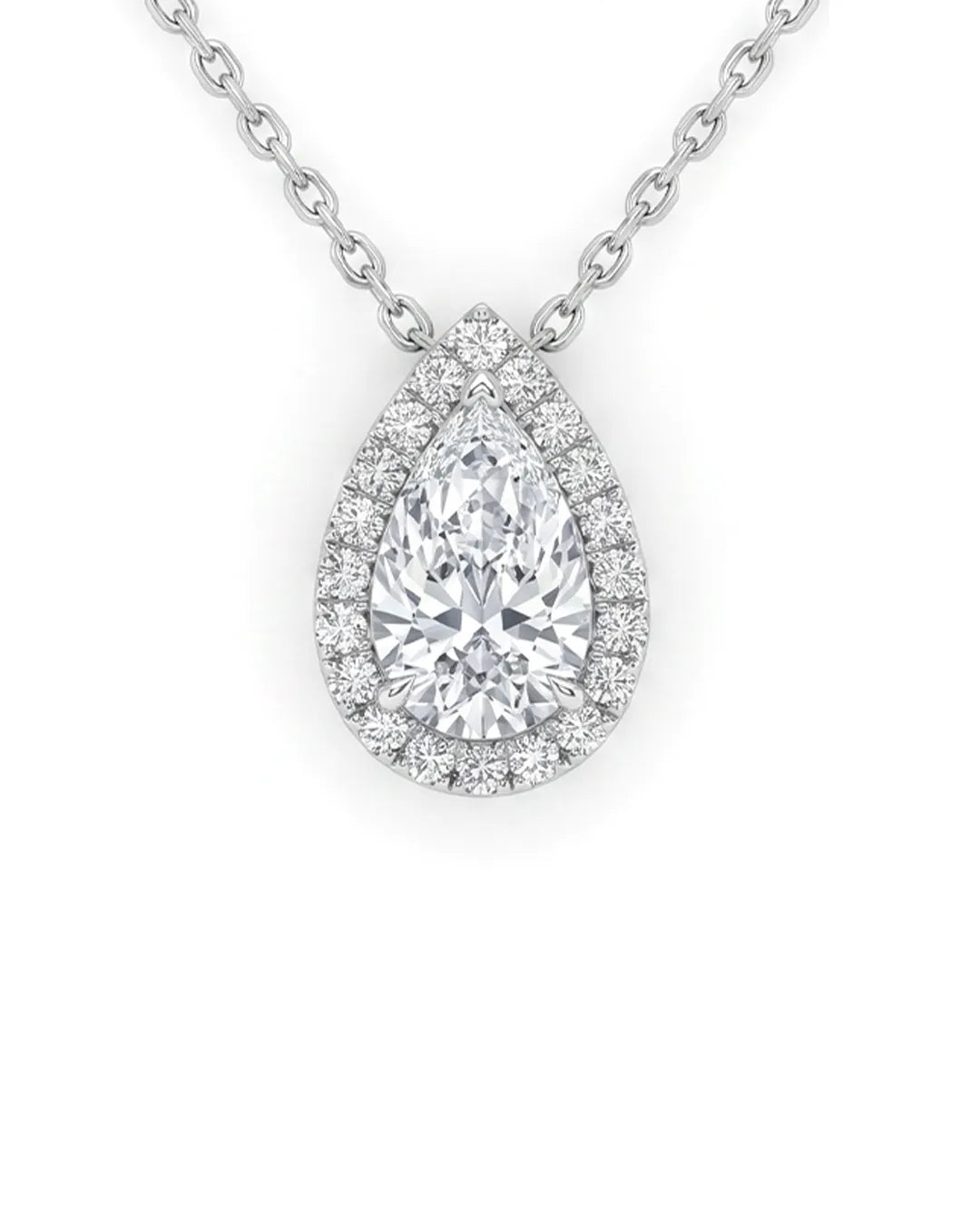 Pear Necklace - Lab Diamond