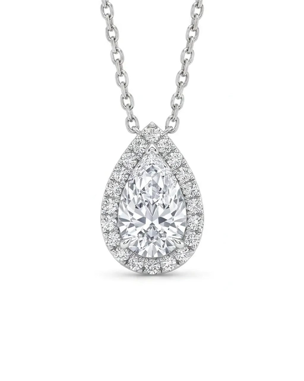 Pear Necklace - Lab Diamond