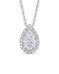 Pear Necklace - Moissanite