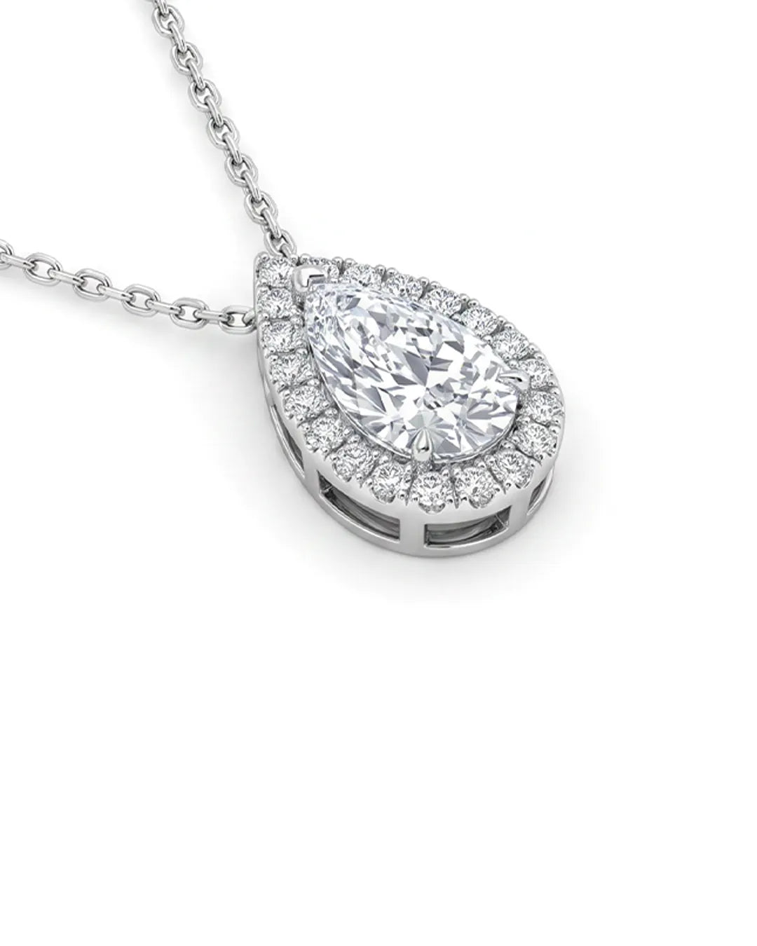 Pear Necklace - Lab Diamond