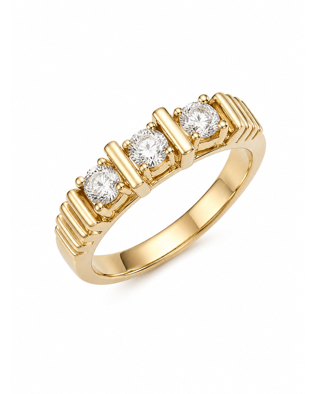 3 Stone Lab Diamond Pinky Ring - Lab Diamond