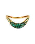 Multi Size Green Stone Ring