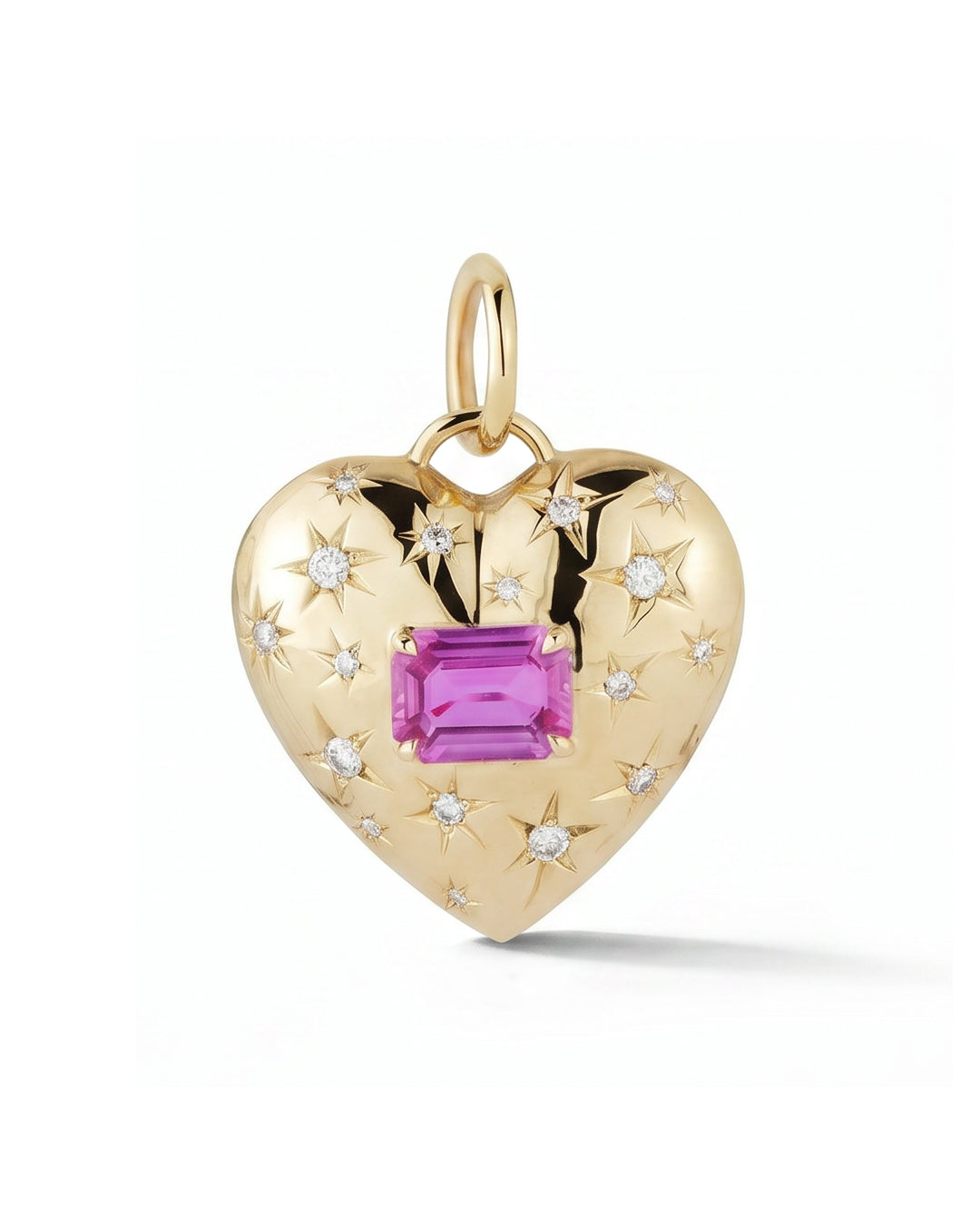 Pink Star Heart Pendant