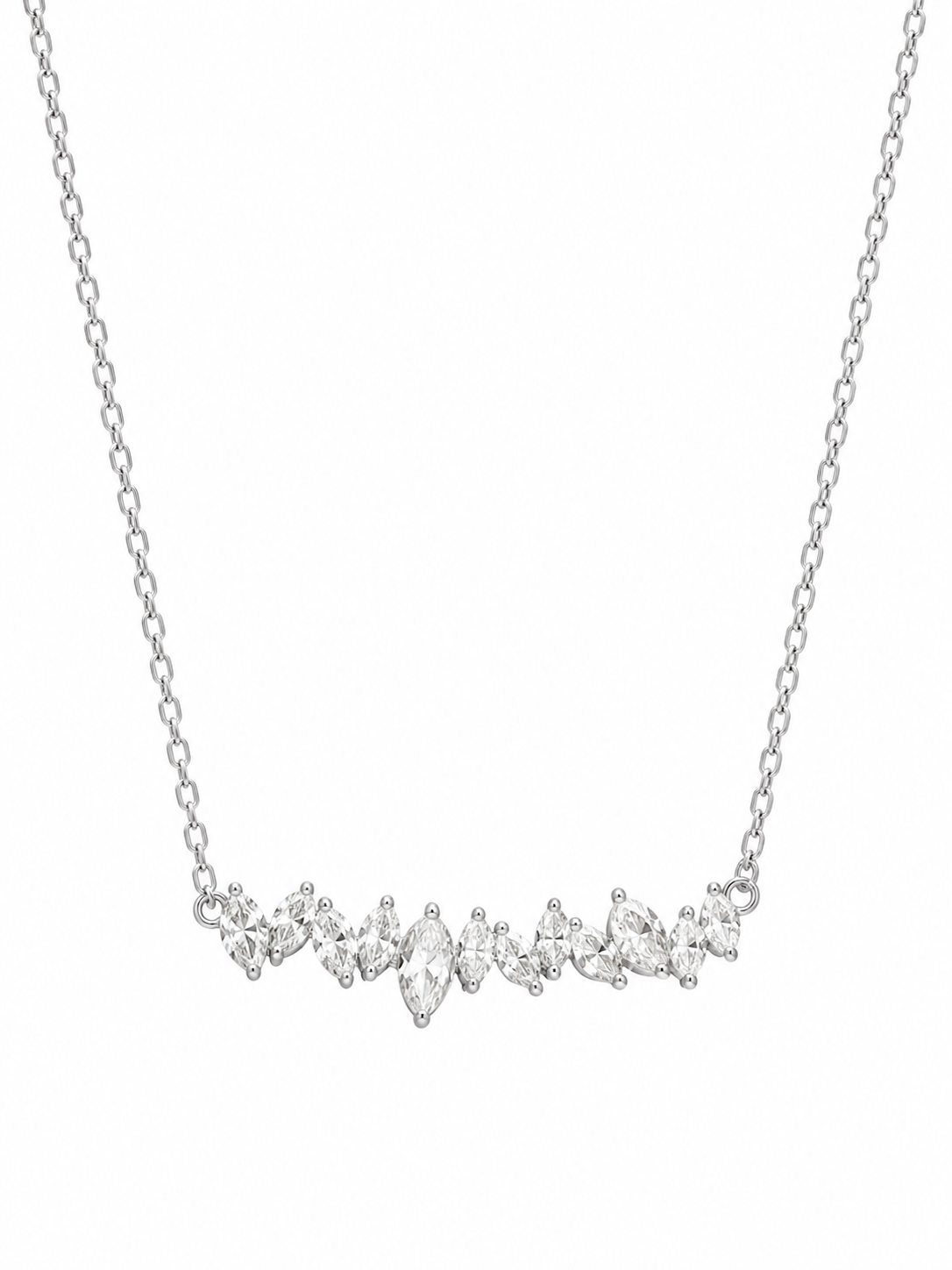 Random Marquise Necklace - Lab Diamond