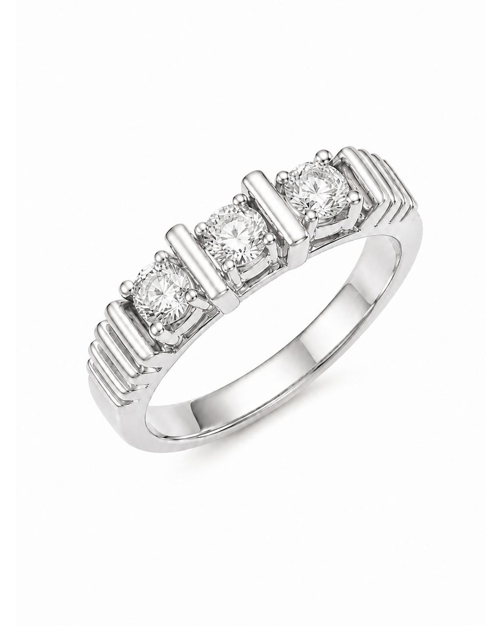 3 Stone Lab Diamond Pinky Ring - Lab Diamond