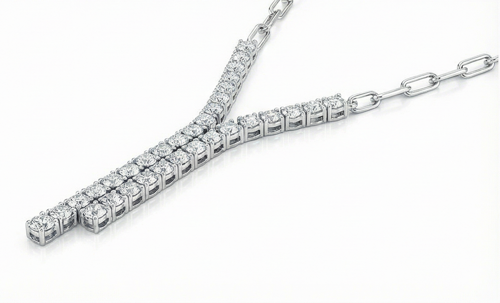 Imperial Drop Necklace - Moissanite