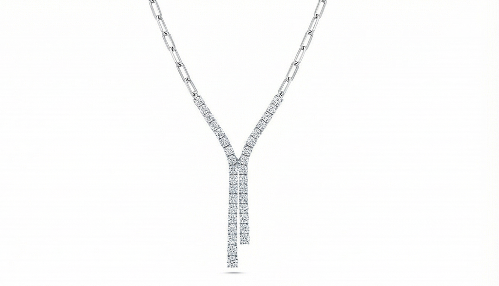 Imperial Drop Necklace - Moissanite