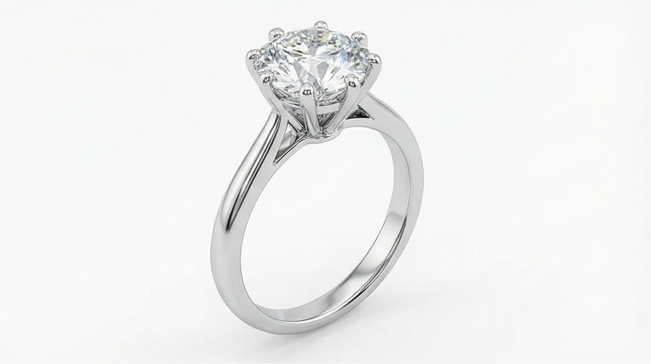 The Classic - Round Solitaire - Moissanite